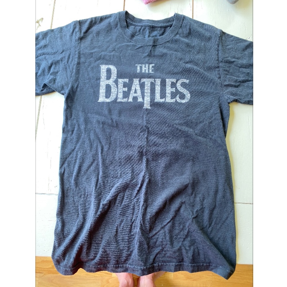 black Beatles tee
